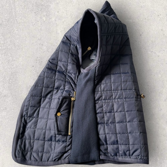 Daisy Brand Quilted Vest Navy with Gold Accents Lightweight Ladies Size Med - Picture 8 of 14